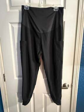 Med Couture Maternity Scrub Joggers Black Size S